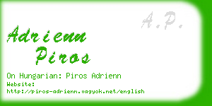 adrienn piros business card